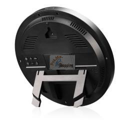 KIENZLE DCF RADIO-CONTROL. WALL CLOCK W. ROOM TEMP.DISPLAY BLACK MOD. 15360 EAN 4007922100418