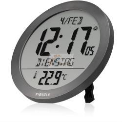KIENZLE DCF RADIO-CONTROL.WALL CLOCK W.ROOM TEMP.DISPLAY ANTHR. MOD. 15362 EAN 4007922100432
