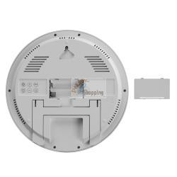 KIENZLE DCF RADIO-CONTROL.WALL CLOCK W.ROOM TEP.DISPLAY WHITE MOD. 15361 EAN 4007922100425