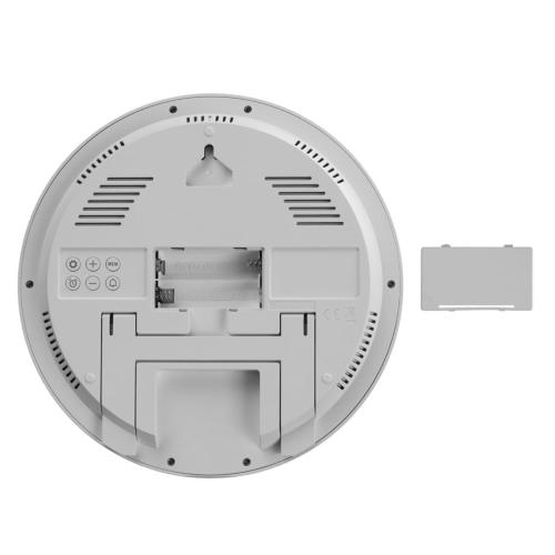KIENZLE DCF RADIO-CONTROL.WALL CLOCK W.ROOM TEP.DISPLAY WHITE MOD. 15361 EAN 4007922100425