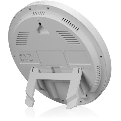 KIENZLE DCF RADIO-CONTROL.WALL CLOCK W.ROOM TEP.DISPLAY WHITE MOD. 15361 EAN 4007922100425