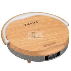 KIENZLE LED ALARM CLOCK W. BLUE- TOOTH SPEAKER + WIRELESS CHARGER MOD. 15321 EAN 4007922100180