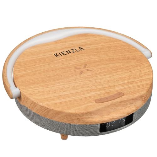 KIENZLE LED ALARM CLOCK W. BLUE- TOOTH SPEAKER + WIRELESS CHARGER MOD. 15321 EAN 4007922100180