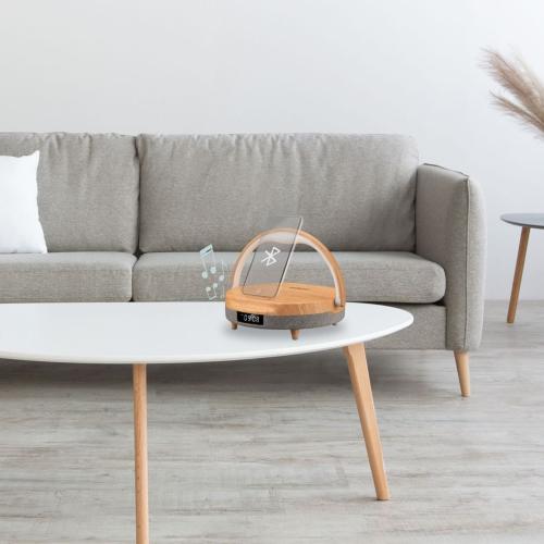 KIENZLE LED ALARM CLOCK W. BLUE- TOOTH SPEAKER + WIRELESS CHARGER MOD. 15321 EAN 4007922100180