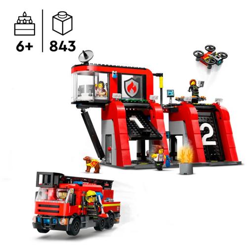 LEGO CITY 60414 FIRE STATION WITH FIRE TRUCK MOD. 60414 EAN 5702017582962