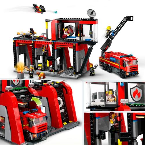LEGO CITY 60414 FIRE STATION WITH FIRE TRUCK MOD. 60414 EAN 5702017582962
