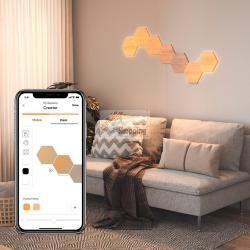 NANOLEAF ELEMENTS WOOD LOOK HEXAGONS EXPANSION PACK - 3PK MOD. NL52-E-0001HB-3PK EAN 0840102701661