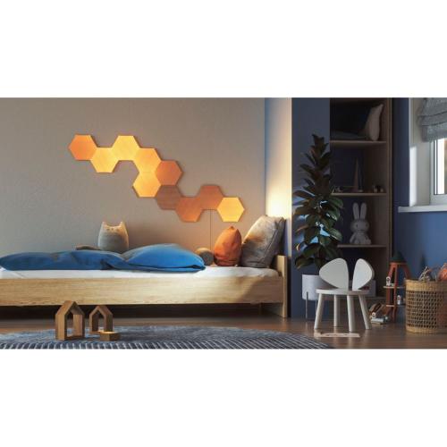 NANOLEAF ELEMENTS WOOD LOOK HEXAGONS EXPANSION PACK - 3PK MOD. NL52-E-0001HB-3PK EAN 0840102701661