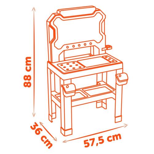 SMOBY BLACK & DECKER WORKBENCH MODEL 2025 MOD. 360739 EAN 3032163607397
