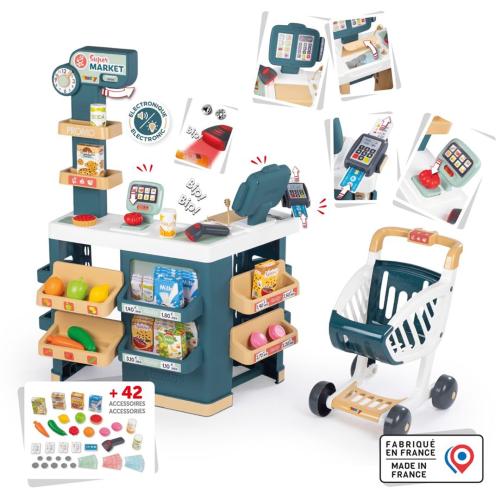 SMOBY SUPERMERCATO CON CARRELLO DELLA SPESA MODEL. 2023 MOD. 350239 EAN 3032163502395