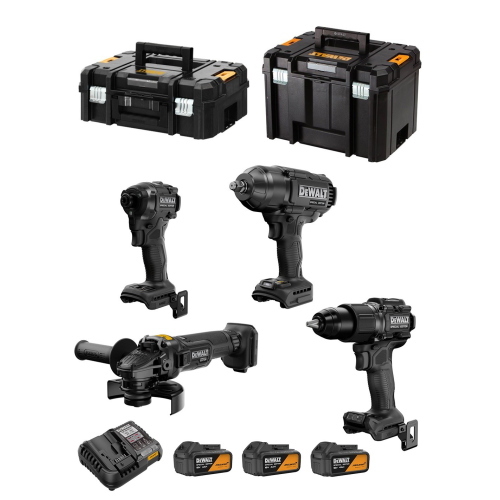 DeWALT Kit DCK4222MM2T McLaren WorkShop (DCD86M + DCF86M + DCF99M + DCG45M + 2x4,0 Ah + DCB1104 + TSTAK II +TSTAK VI)
