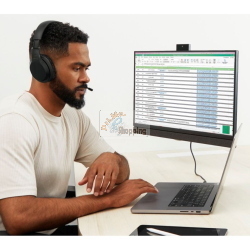 BELKIN SOUNDFORM ADAPT OVER-EAR WIRELESS +CAVO USB-C AUD005BTBLK MOD. AUD005BTBLK EAN 0745883857692