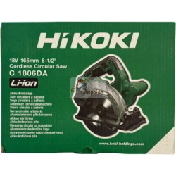 Sega circolare a batteria Hikoki C1806DAW4Z 165 mm 3800 giri/min solo corpo macchina 18V Li-Ion