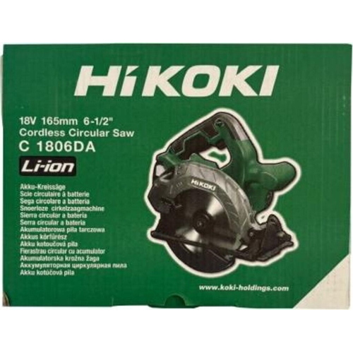 Sega circolare a batteria Hikoki C1806DAW4Z 165 mm 3800 giri/min solo corpo macchina 18V Li-Ion