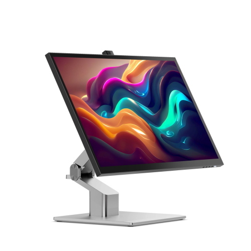 Alogic Clarity Pro Touch 27 pollici UHD 4K monitor touch con supporto pieghevole Fold Stand per interazione diretta.