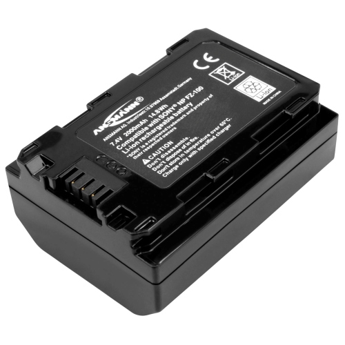 Ansmann A-Son NP FZ-100 è una batteria sostitutiva compatibile con il formato NP-FZ100, ideale per alimentare fotocamere e dispositivi che richiedono questa specifica.