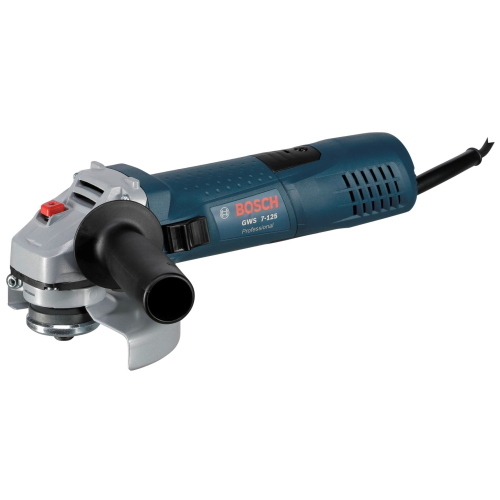 Bosch GWS 7-125 Professional, smerigliatrice angolare professionale con disco da 125 mm, potente e compatta per taglio e smerigliatura.