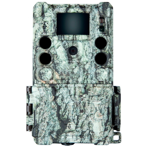 Bushnell Wildkamera 30MP single Core 4K camo, fototrappola con 30MP e video 4K per monitoraggio fauna.