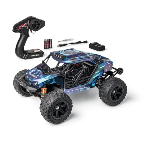 Il Carson NemeSys è un modello radiocomandato in scala 1:12 con sistema a 2,4 GHz, 100% RTR pronto all'uso.