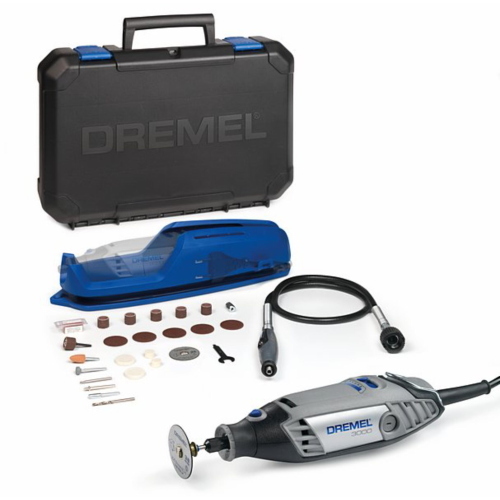 Dremel 3000-1 / 25 è un versatile mini trapano elettrico multiuso ideale per incisione, molatura e taglio di precisione.