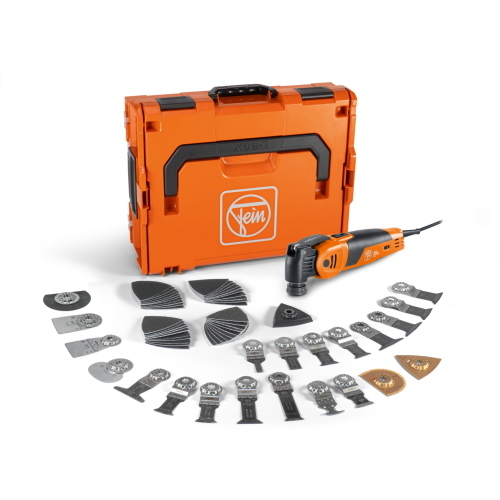 Fein MultiMaster MM 700 Selection, un oscillante multifunzione professionale per taglio e levigatura di precisione.