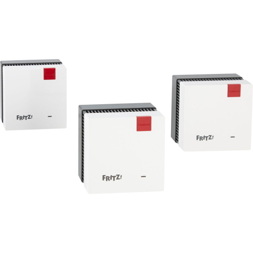 AVM FRITZ!Mesh Set 1600, kit Wi-Fi mesh composto da tre unità per estendere la copertura domestica.