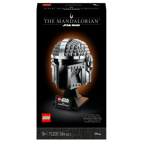 LEGO Star Wars 75328 Mandalorianer Helm è un set per costruire l'elmo Mandaloriano, ideale per i fan di Star Wars.
