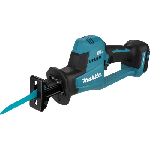 Makita DJR189ZJ sega reciproca a batteria, ideale per tagli su legno e metallo.