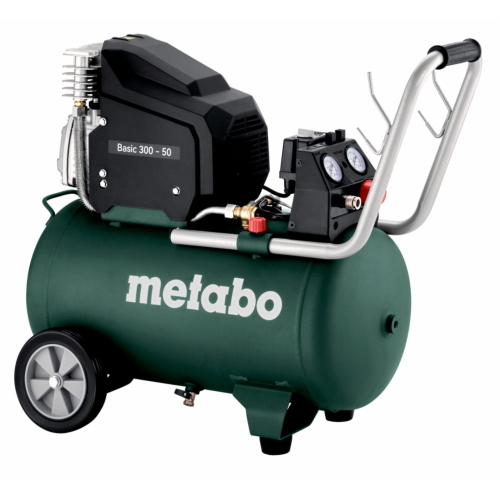Metabo Basic 300-50 Kompressor è un compressore d'aria per applicazioni base, ideale per lavori leggeri.