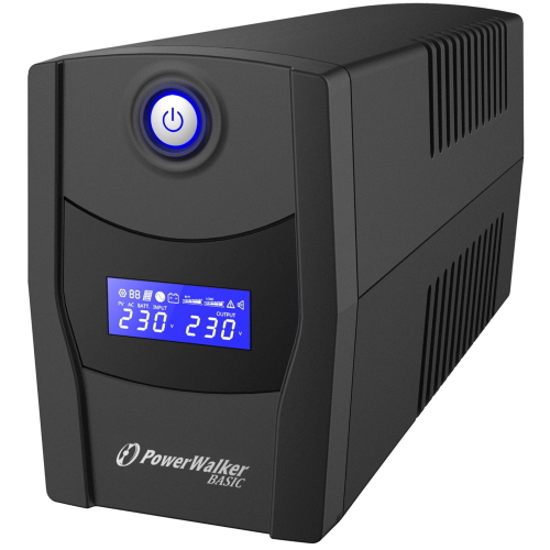 PowerWalker Basic VI 600 STL, UPS 600VA / 360W, protegge computer e periferiche da interruzioni.