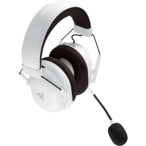 Razer BlackShark V2 Pro 2023 White, cuffie gaming wireless con cancellazione del rumore passiva e audio ad alta fedeltà per il gaming competitivo.