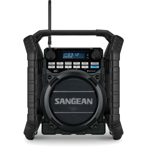 Sangean U-4 DBT+ Utility 40 Black è una radio portatile robusta con connettività Bluetooth e design resistente, ideale per l'ascolto in outdoor.