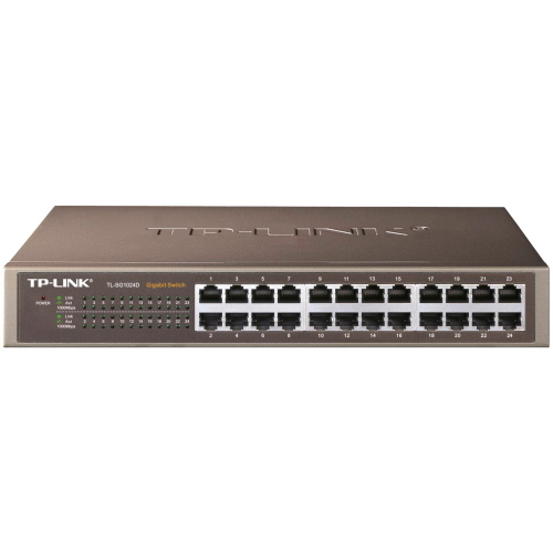 TP-Link TL-SG1024D switch Gigabit non gestito 24 porte fanless per una rete silenziosa e veloce.