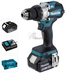 Makita DHP489RTJ trapano a percussione avvitatore a batteria ad alte prestazioni per professionisti