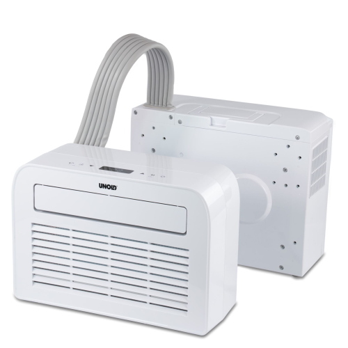 Unold 86320 è un climatizzatore mobile split con potenza di raffreddamento 5K, ideale per rinfrescare ambienti domestici e piccoli uffici.