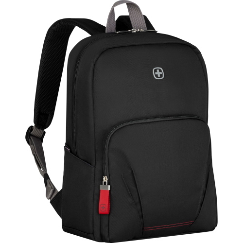 Wenger Motion Rucksack Schwarz, zaino nero della linea Motion, ideale per l’uso quotidiano grazie al design pratico e resistente.