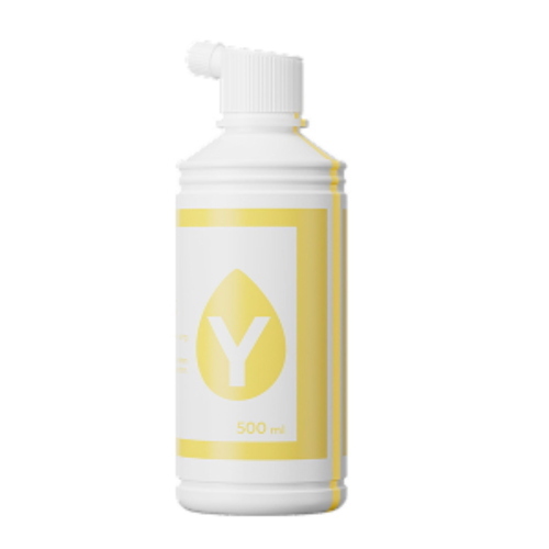 XTool Selected Apparel Ink-Yellow 500 ml, inchiostro giallo originale per stampante apparel xTool, ad alta capacità.