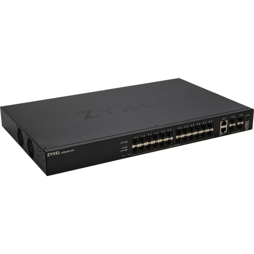 Zyxel XGS2220-30F-EU0101F, switch managed L3 con 28 porte, offre gestione flessibile della rete tramite NebulaFLEX Cloud.