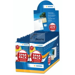 Herma Fotokleber Doppelpack 2x500 St. Sparpack im Display è un adesivo fotografico in doppia confezione da 1000 pezzi totali, ideale per uso professionale.