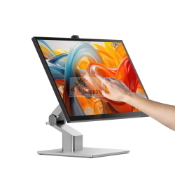 Alogic Clarity Pro Touch 27 pollici UHD 4K monitor touch con supporto pieghevole Fold Stand per interazione diretta.