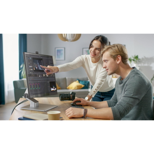 Alogic Clarity Pro Touch 27 pollici UHD 4K monitor touch con supporto pieghevole Fold Stand per interazione diretta.