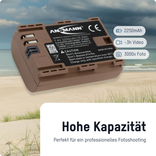 Ansmann A-Can LPE6 NH è una batteria ricaricabile progettata per applicazioni specifiche con prestazioni affidabili.