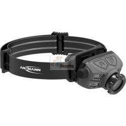 Ansmann HD450FRS fanalino frontale dimmerabile con batteria Li-Ion integrata e ricarica USB-C.