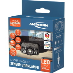 Ansmann HD450FRS fanalino frontale dimmerabile con batteria Li-Ion integrata e ricarica USB-C.