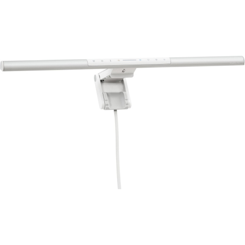 BenQ Screenbar Pro è una lampada da monitor in argento dal design compatto, ideale per illuminare la scrivania senza ingombro.