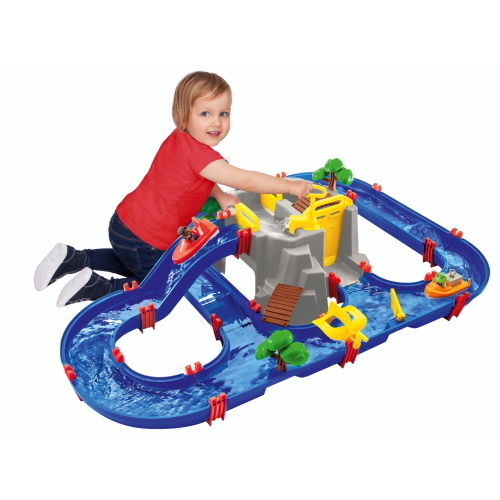 BIG AquaPlay MountainLake Wasserbahn è un set da gioco acquatico della linea AquaPlay, ideale per creare percorsi d’acqua dinamici all’aperto.