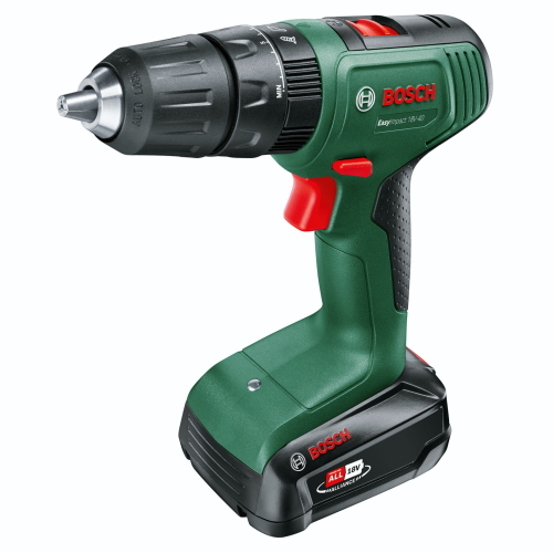 Bosch EasyImpact 18V-40, trapano a percussione a batteria 18V sistema Easy, fornito in valigetta per foratura e avvitamento su legno metallo e muratura.