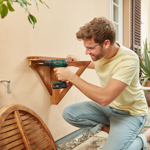 Bosch EasyImpact 18V-40, trapano a percussione a batteria 18V sistema Easy, fornito in valigetta per foratura e avvitamento su legno metallo e muratura.