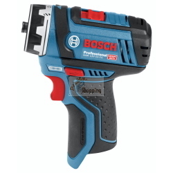 Bosch GSR 12V-15 FC è un trapano avvitatore a batteria da 12 volt con sistema FlexiClick per cambio rapido della testa di lavoro.