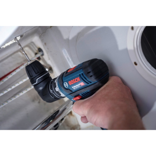 Bosch GSR 12V-15 FC è un trapano avvitatore a batteria da 12 volt con sistema FlexiClick per cambio rapido della testa di lavoro.